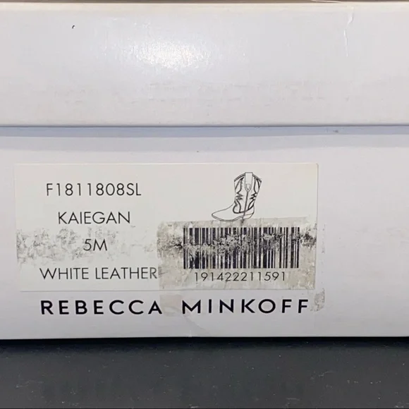 Rebecca Minkoff Kaiegan Cowboy Boots White NIB 5 - Picture 8 of 8